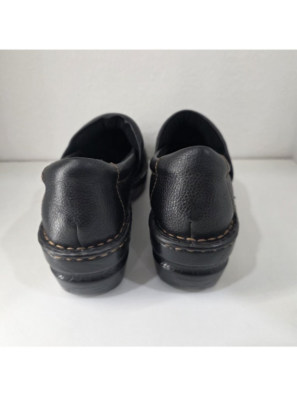 Born Concept PEGGY Clogs Comfort Nurse Server Black Leather Shoes 8.5 M - Picture 4 of 9
